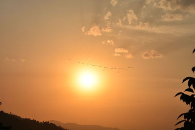 Scenic view of sunset sky