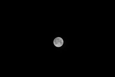 Low angle view of moon against clear sky