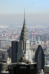 Aerial view of buildings in city