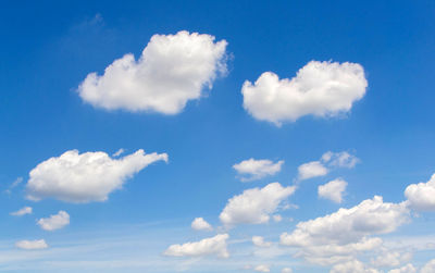 Low angle view of clouds in sky