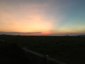 Scenic view of sky during sunset