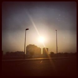 Road at sunset