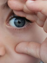 Cropped portrait of kid