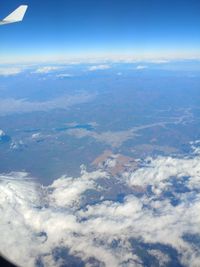 Aerial view of clouds over landscape