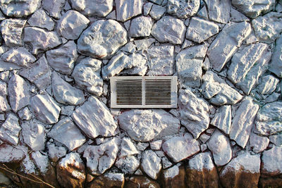 Close-up of stone wall