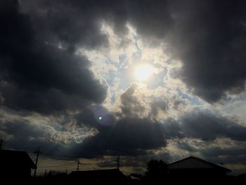 Low angle view of cloudy sky