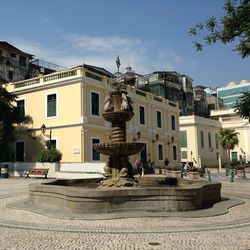 Building with trees in background