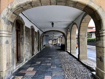 Empty corridor of building