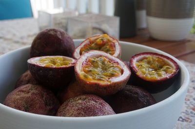 Close-up of fruits in bowl