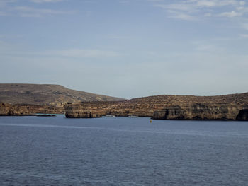 The coast of the island of comino, malta in the mediterranean sea