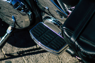 Close-up of motorcycle