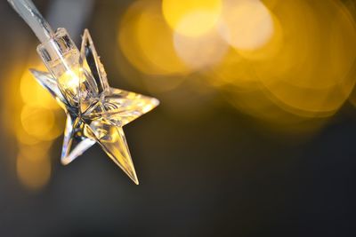 Close-up of christmas decoration on table