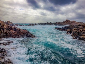 Scenic view of sea against sky