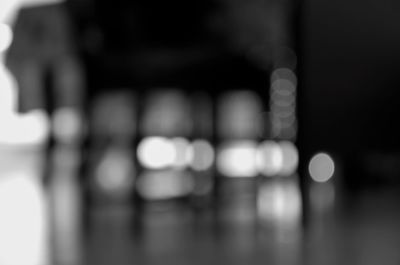 Defocused image of lights