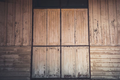 Full frame shot of wooden door