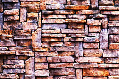 Full frame shot of stone wall