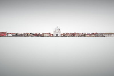 View of city against clear sky