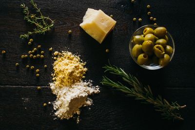 Close-up of food on table