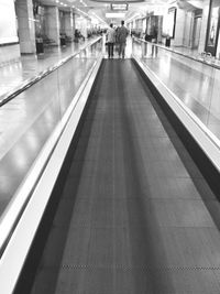 View of escalator