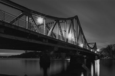 Potsdam-low angle view of glienicke bridge over river havel