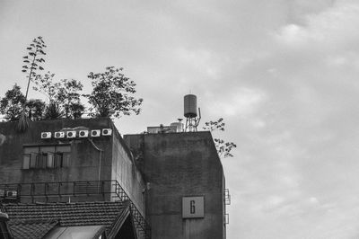 Low angle view of building against sky