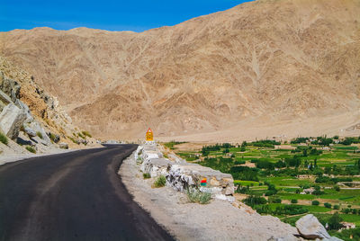 Road against sky