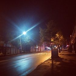 City street at night