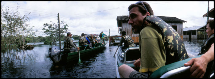 Boats in river