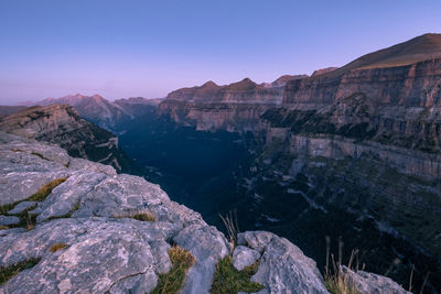 Scenic view of mountain against sky