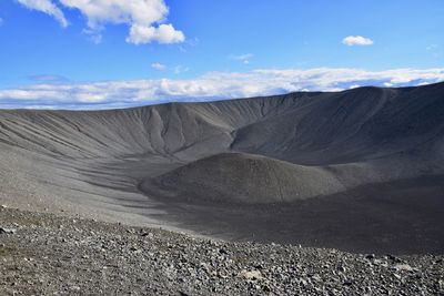 A sleeping crater in iceland called hverfjall