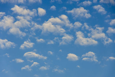 Low angle view of clouds in sky