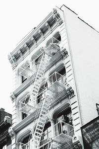 Low angle view of building against clear sky