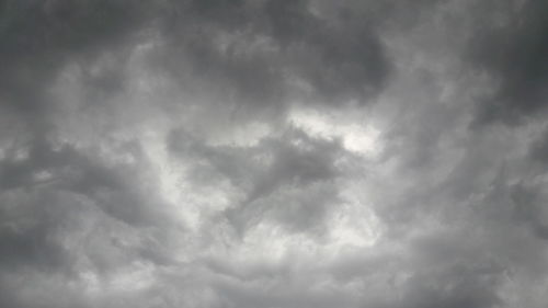 Low angle view of storm clouds in sky