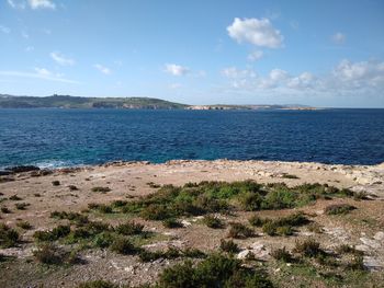 Scenic view of sea against sky