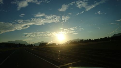 Road passing through landscape