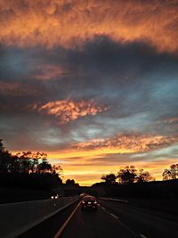 Road at sunset