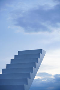 Low angle view of modern building against sky