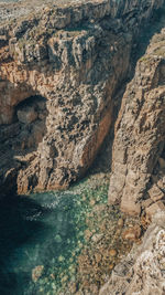 Rock formations in sea