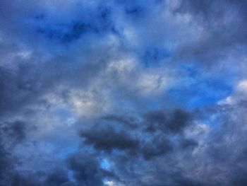 Low angle view of cloudy sky