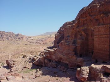 View of rock formations