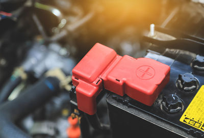 Close-up of machine part