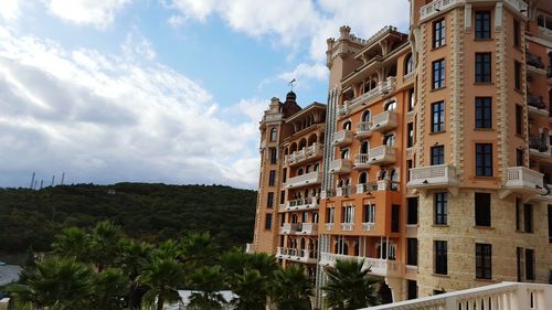 Low angle view of building against sky