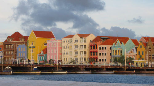 Residential buildings against sky