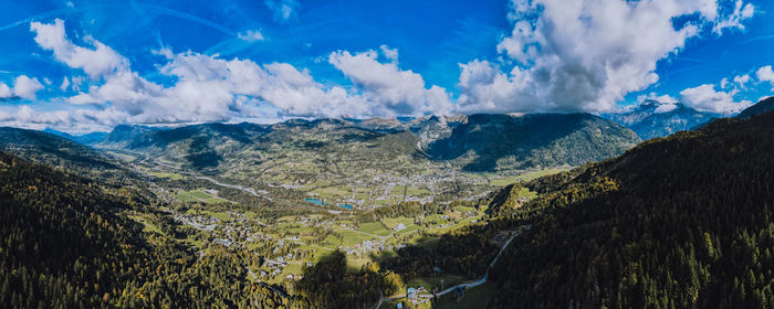 Panoramic view of landscape against sky