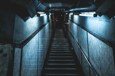 Low section of man on steps