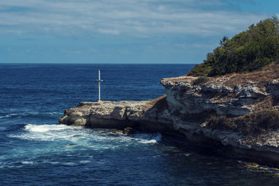 Scenic view of sea against sky