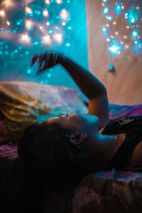 People in illuminated nightclub