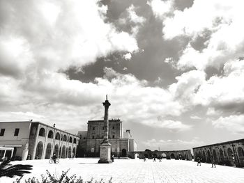 View of historic building against cloudy sky