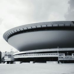 Low angle view of built structure against sky