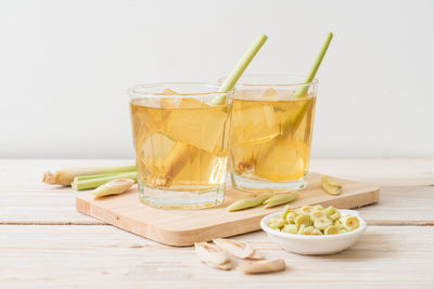 Close-up of drink on table